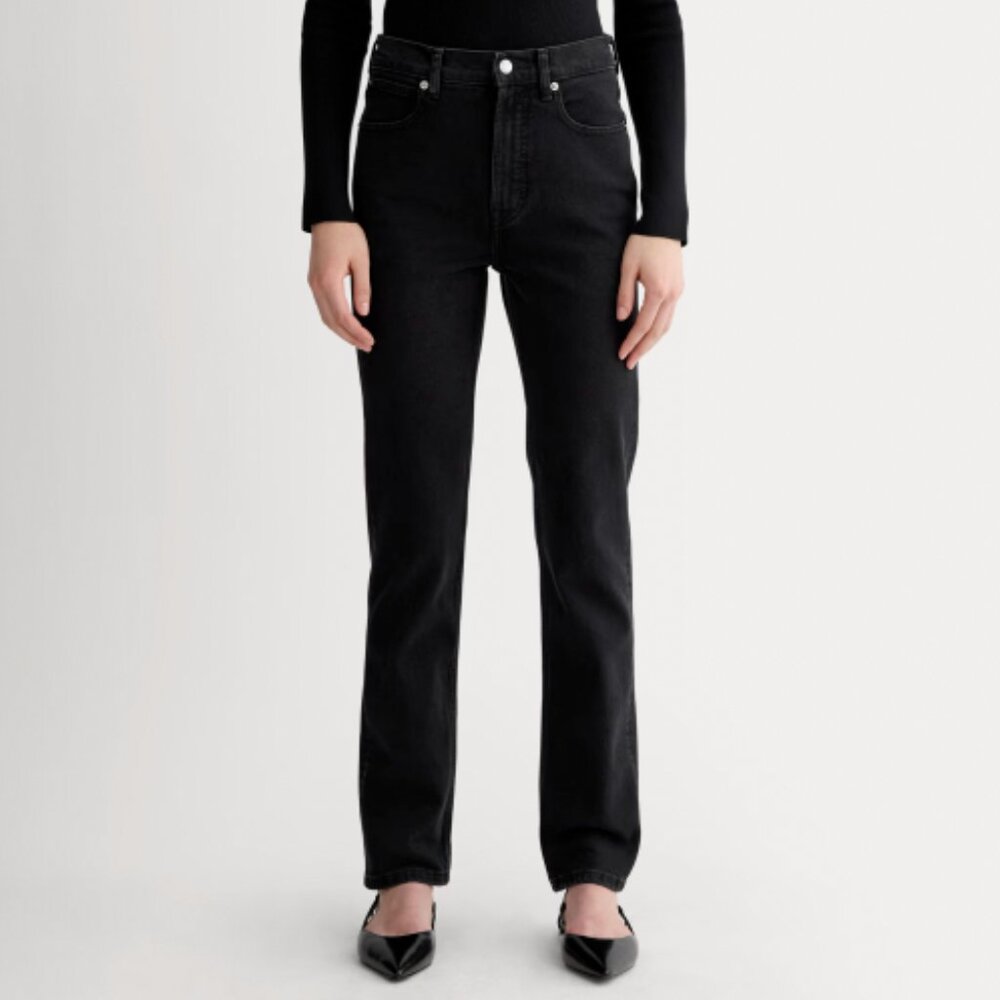 Everlane Women's Black Straight Leg Jeans